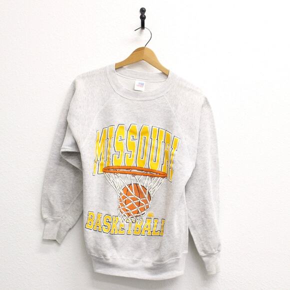 Vintage University of Missouri Tigers Basketball Sweatshirt Large - Picture 1 of 8